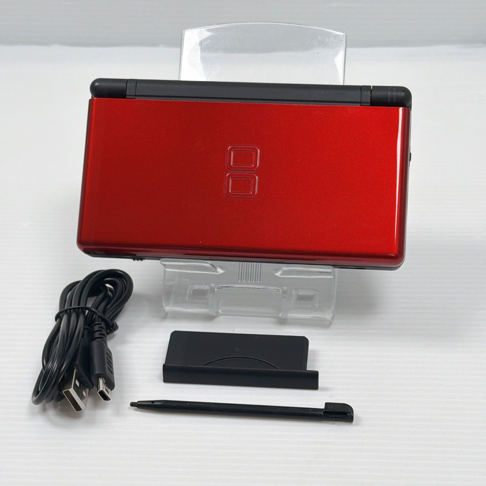 美品 ニンテンドー DS Lite クリムゾンブラック ボタンゴム交換済み