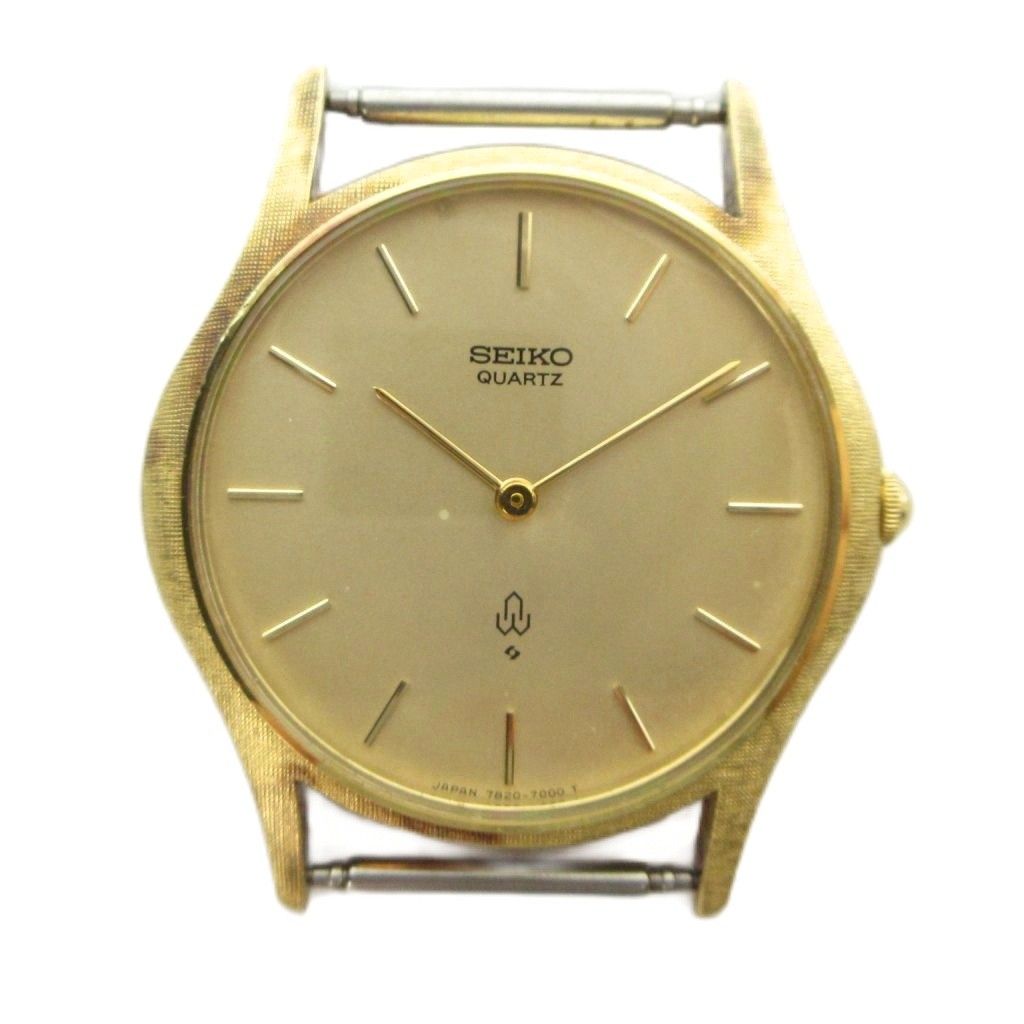セイコー SEIKO 7820-7000 腕時計 ウォッチ クォーツ ケースのみ ゴールド色 ■GY18 /MQ