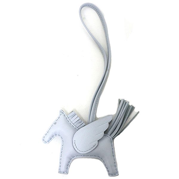 エルメス HERMES チャーム 《ロデオ》 PM ペガサス アニョーミロ バッグチャーム ブルーブリュム W刻印(2024年製) 【中古】Sランク