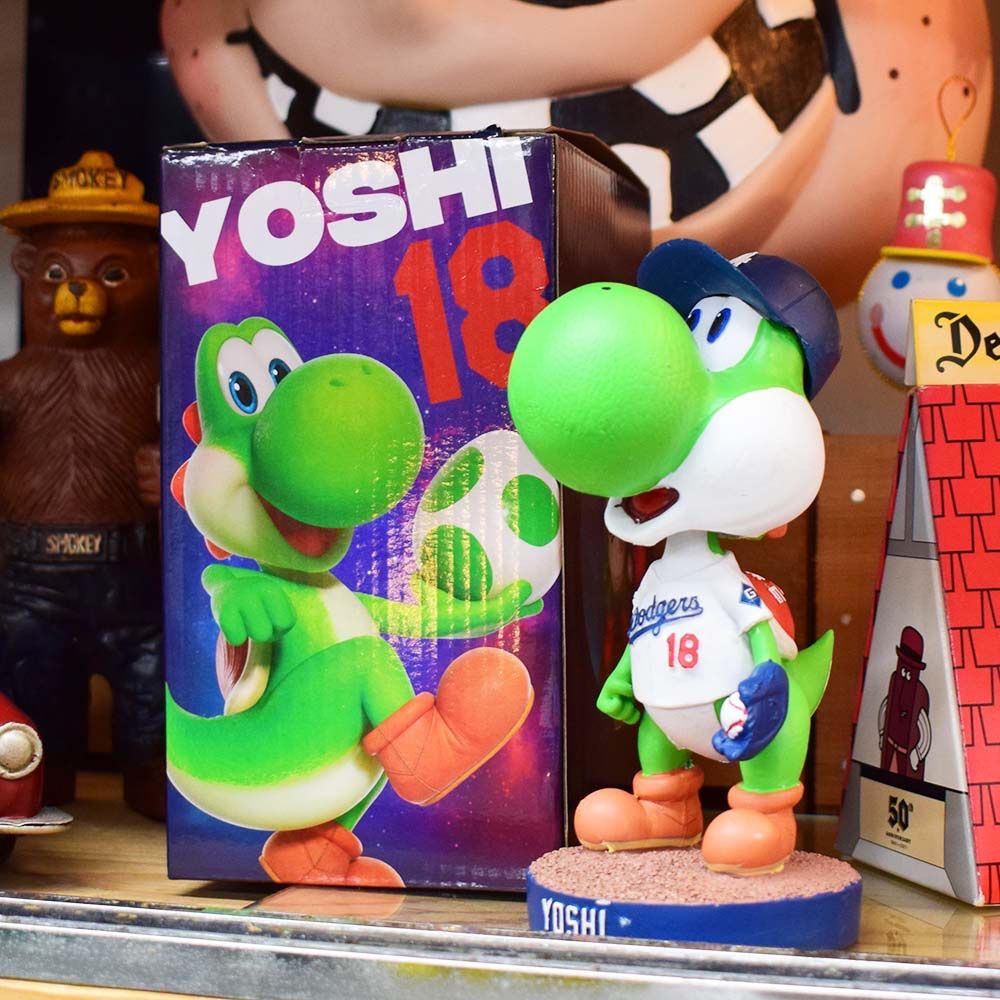 ドジャース 山本由伸 × ヨッシー コラボ ボブルヘッド 非売品 フィギア マリオギャラクシー アメリカン雑貨 ボビングヘッド