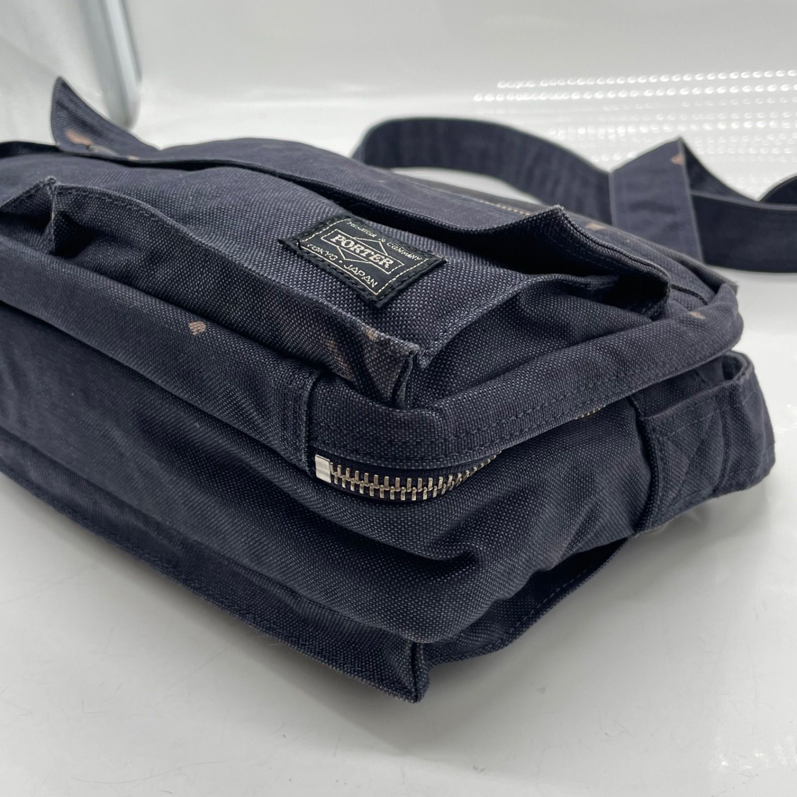 BN8788○ PORTER SMOKY ポータースモーキー ショルダーバッグ ネイビー