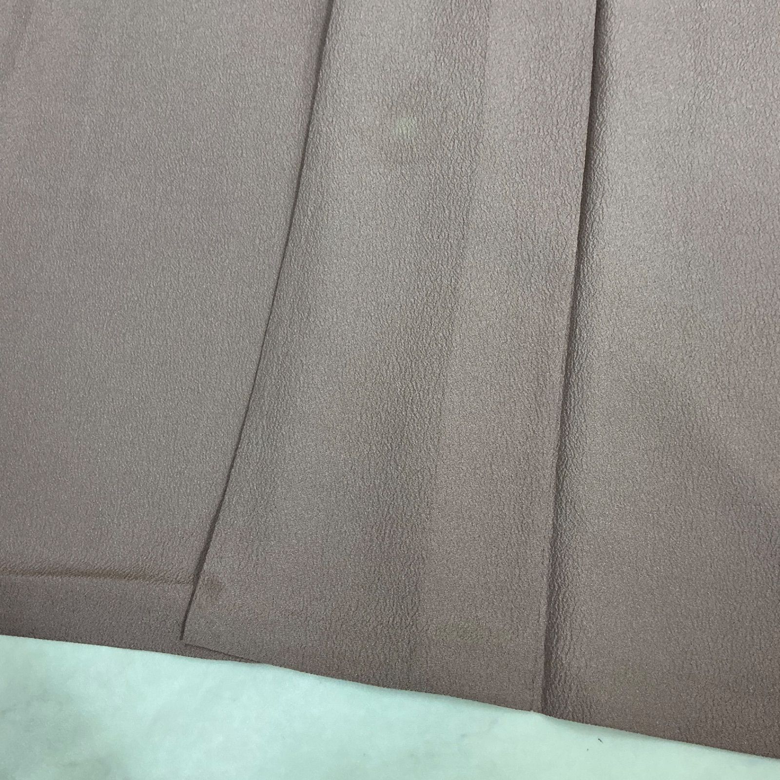◇kimono+one◇単衣◇洗える◇高級化繊◇色無地着物◇単衣◇広衿