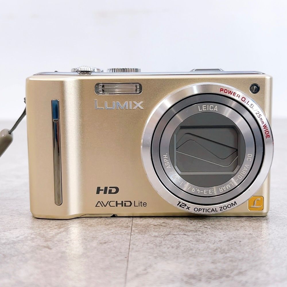 H-1226 Panasonic LUMIX DMC-TZ10 ゴールド 動作確認済み 光学12倍