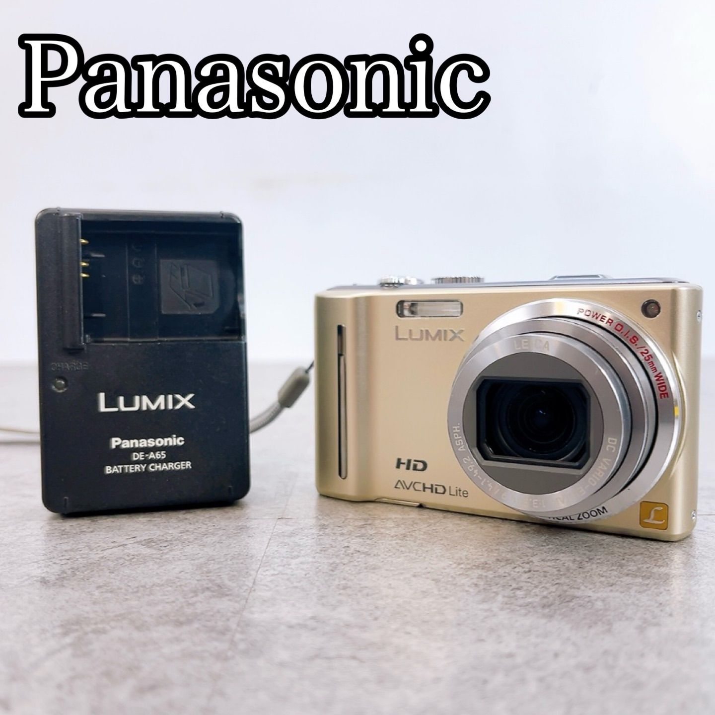 Panasonic LUMIX DMC-TZ210 ゴールド デジカメ H-1226 Panasonic LUMIX DMC-TZ10 ゴールド 動作確認済み 光学12倍