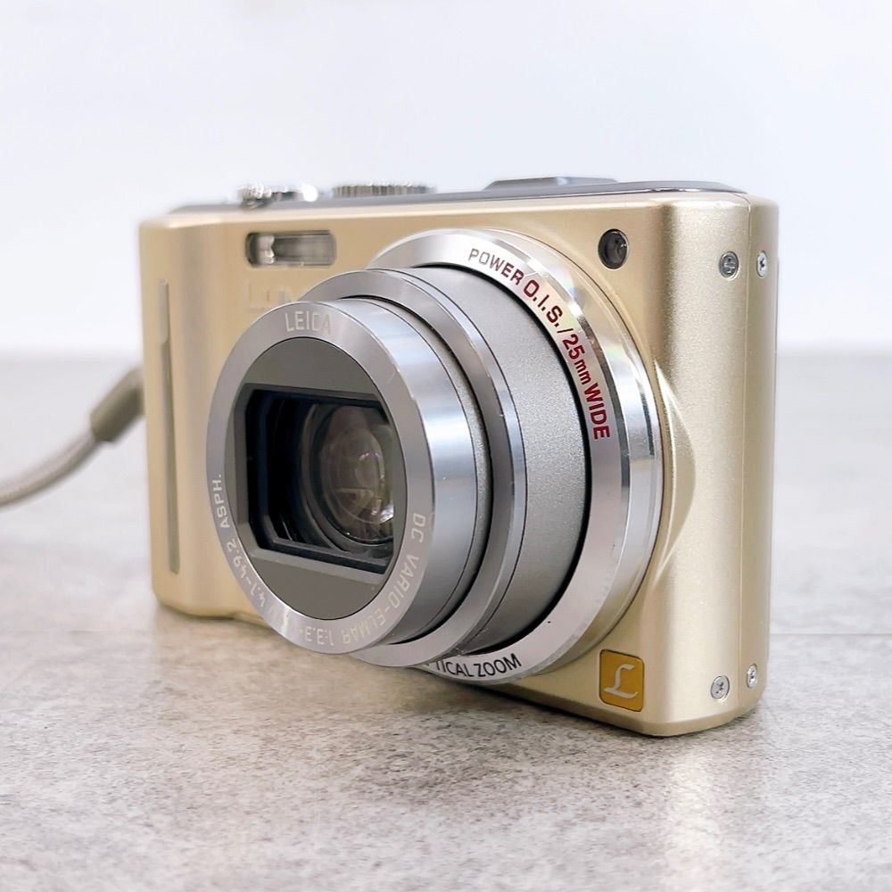 美品！Panasonic LUMIX TZ10 ゴールド Panasonic（パナソニック） 【中古】Panasonic LUMIX DMC-TZ10