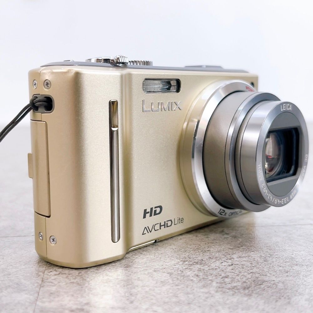 H-1226 Panasonic LUMIX DMC-TZ10 ゴールド 動作確認済み 光学12倍