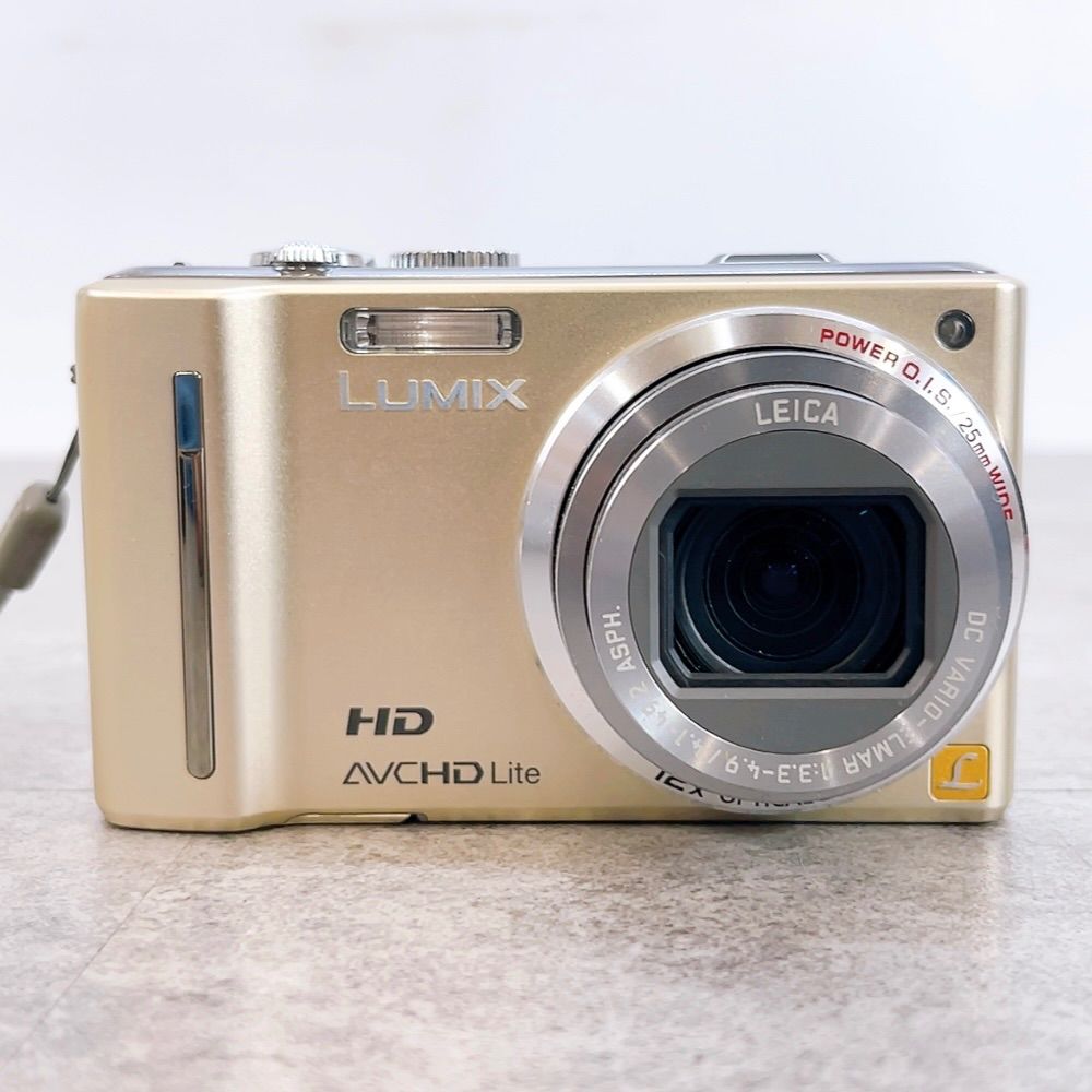 H-1226 Panasonic LUMIX DMC-TZ10 ゴールド 動作確認済み 光学12倍