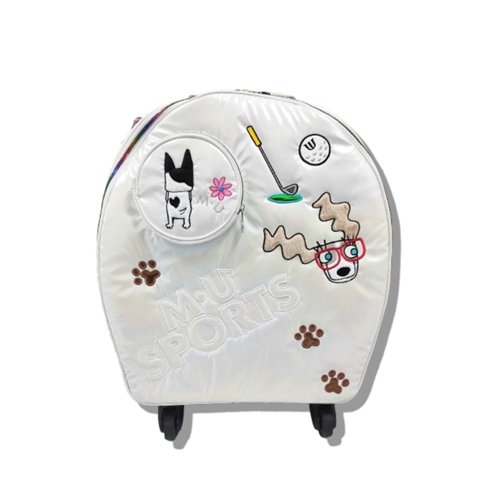 新品 未使用 エムユースポーツ ホログラムオーロラデザイン キャリー