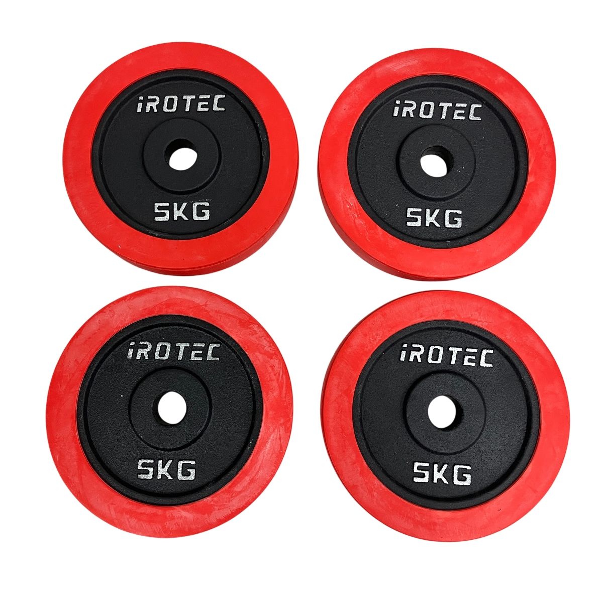 IROTEC ダンベル 5kg プレート 4枚セット 計20kg ラバー付き