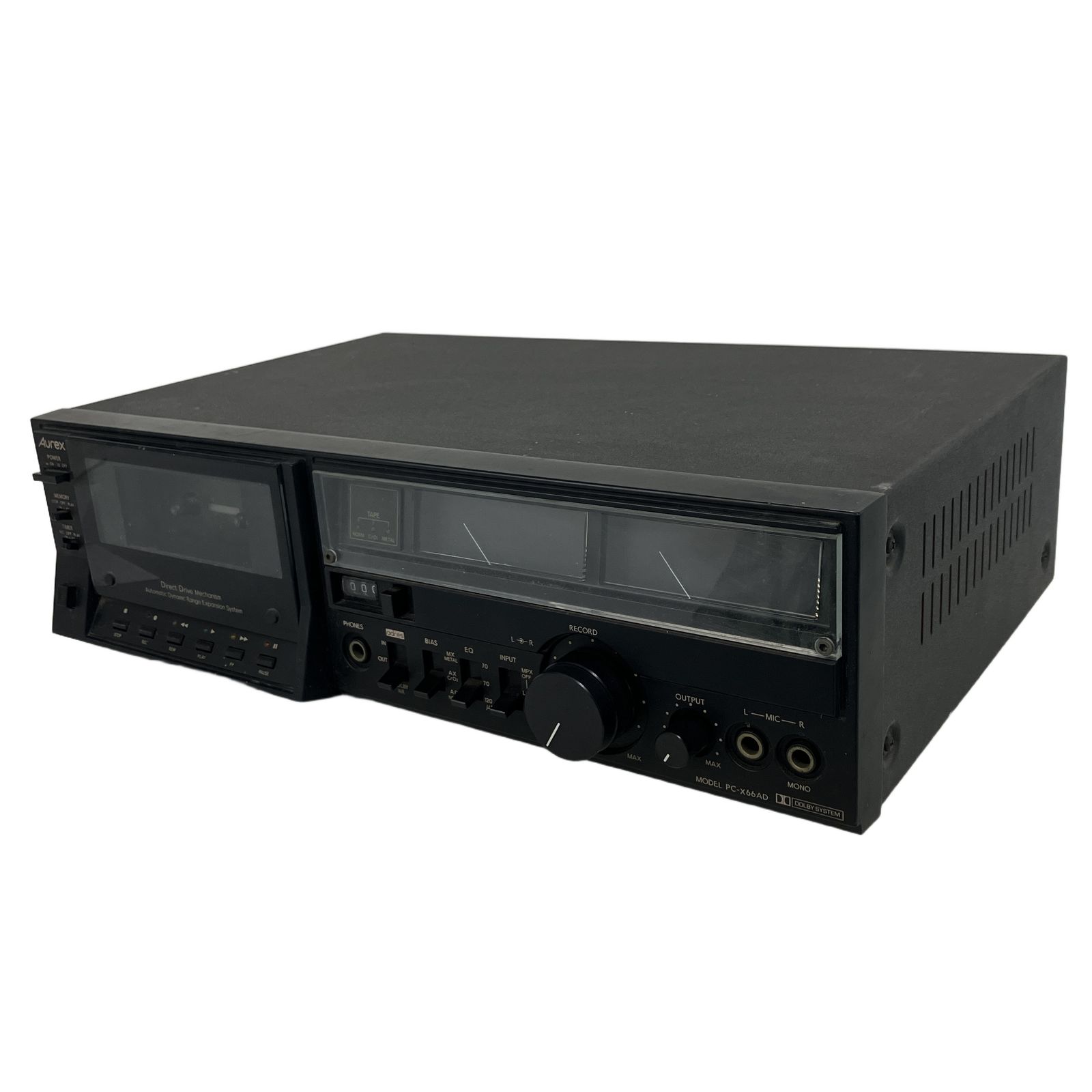 Aurex ステレオ カセットデッキ PC-X66AD ジャンク Y11168839