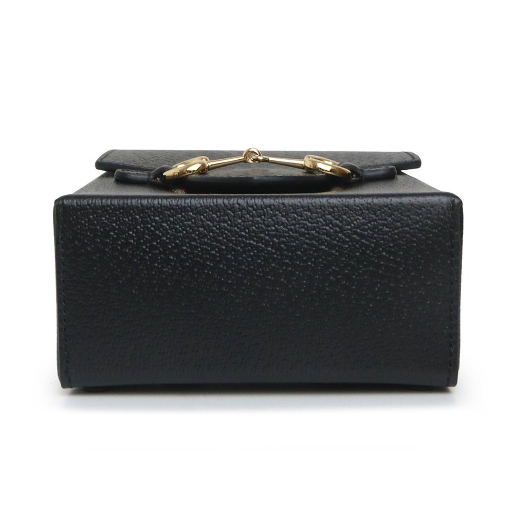 グッチ ホースビット1955 ショルダーバッグ 732302 レザー レディース GUCCI 【1-0257745】 GUCCI（グッチ） ホースビット1955 ショルダーバッグ 732302 ブラック