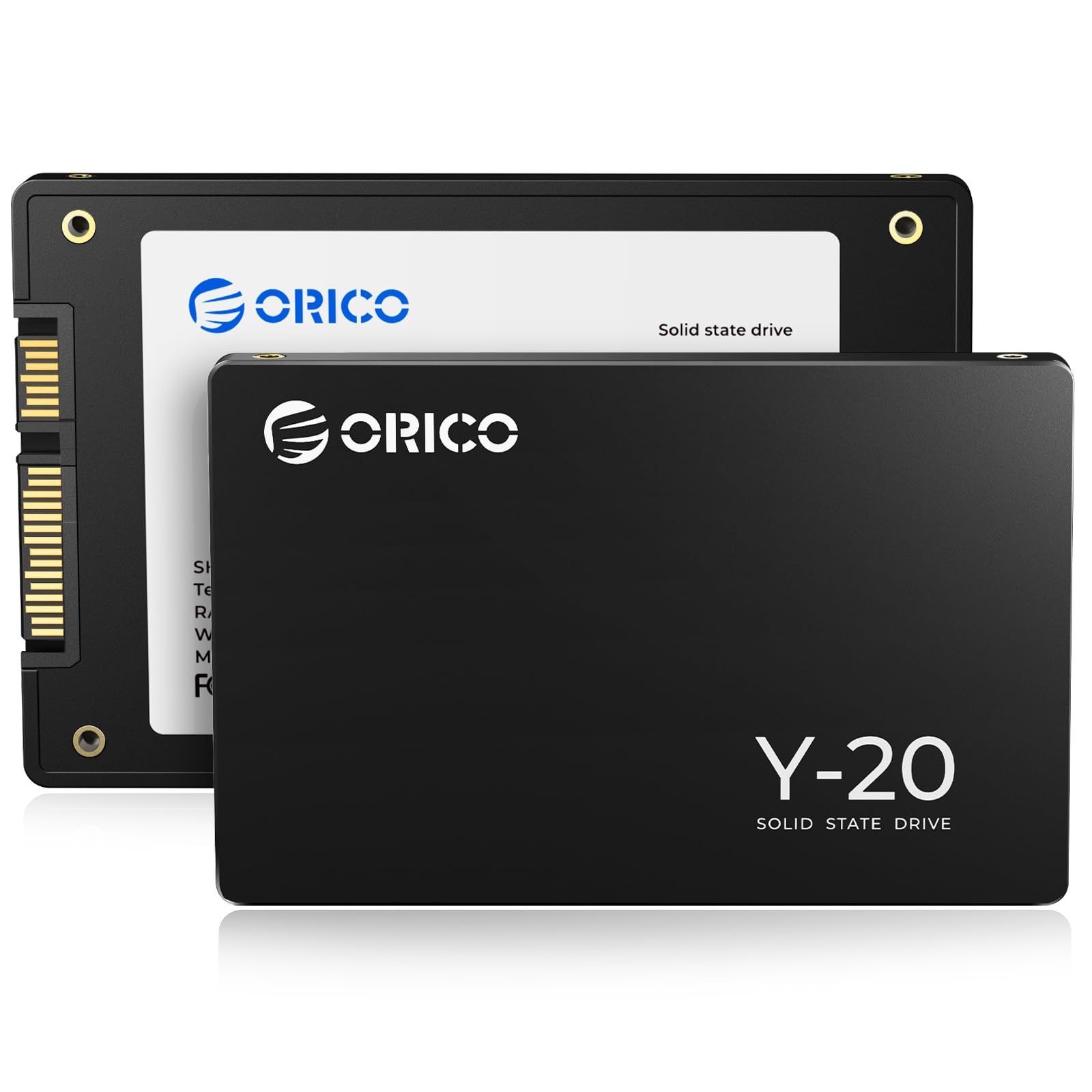 ORICO Y20 256GB 内蔵型SSD 2.5インチ 7mm 3D NAND採用 SATAIII 6Gb/s 最大読込:500MB/s (R:500MB/s、W:450MB/s) PS4動作確認済み 内蔵SSD 高耐久 メーカー 3年保証