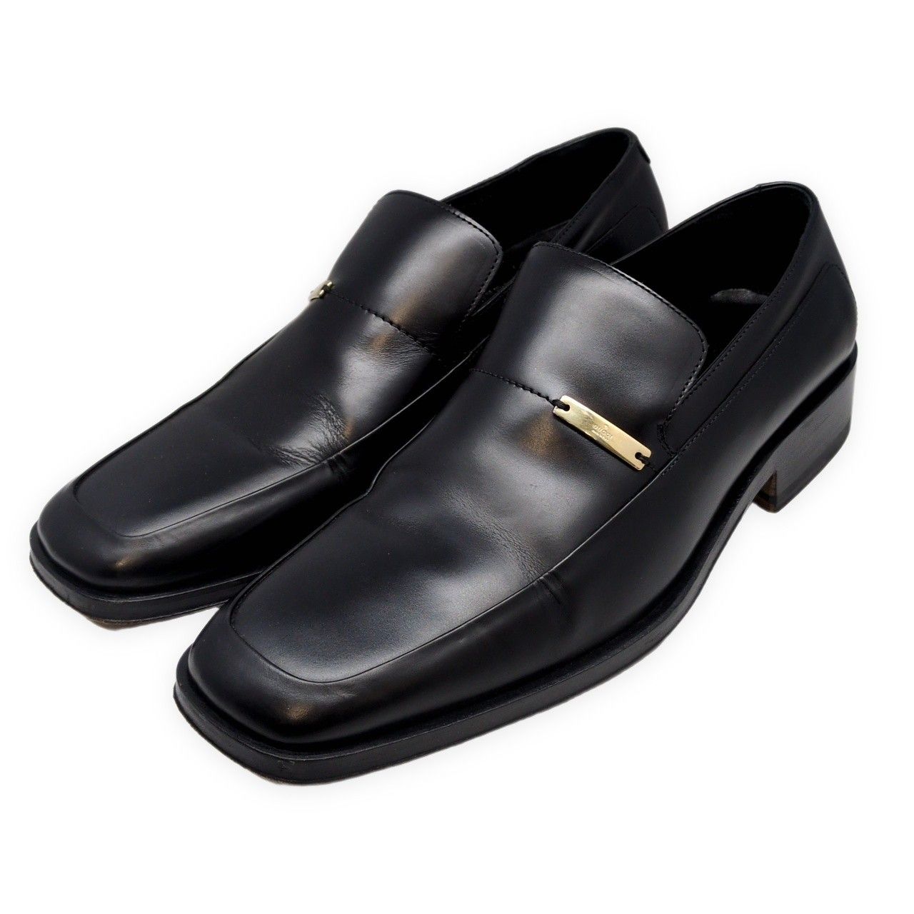 GUCCI グッチ スクエアトゥ レザーローファー 110-1544 革靴 レザー 