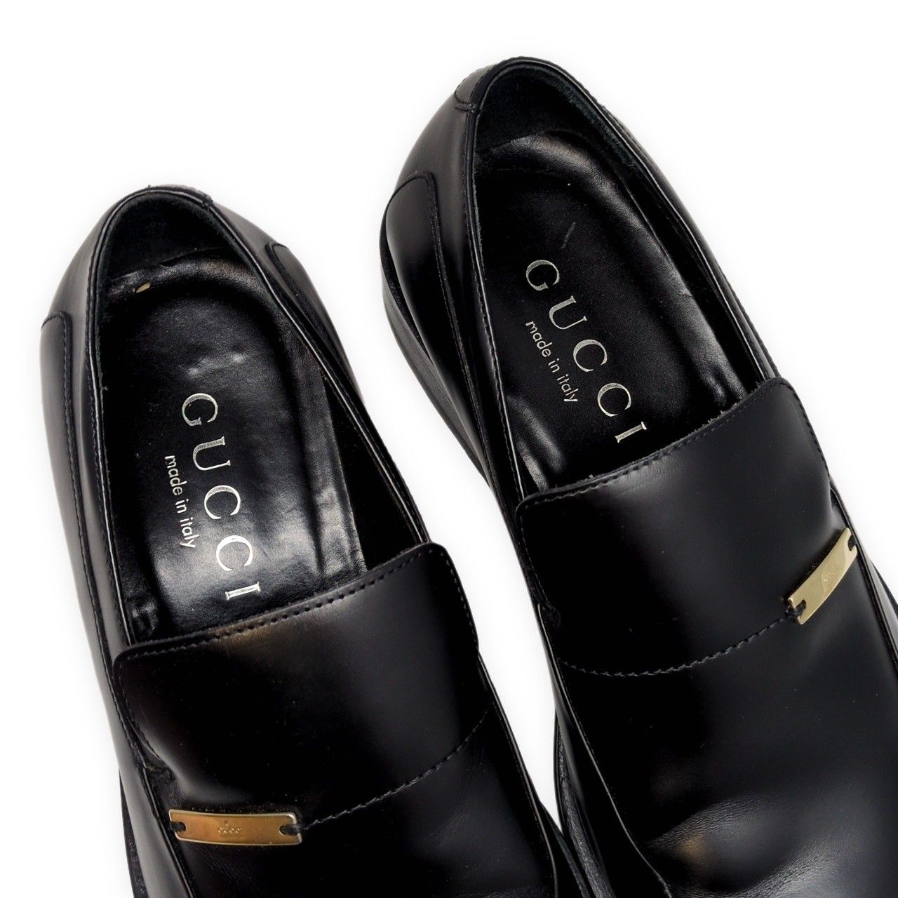 GUCCI グッチ スクエアトゥ レザーローファー 110-1544 革靴 レザー 