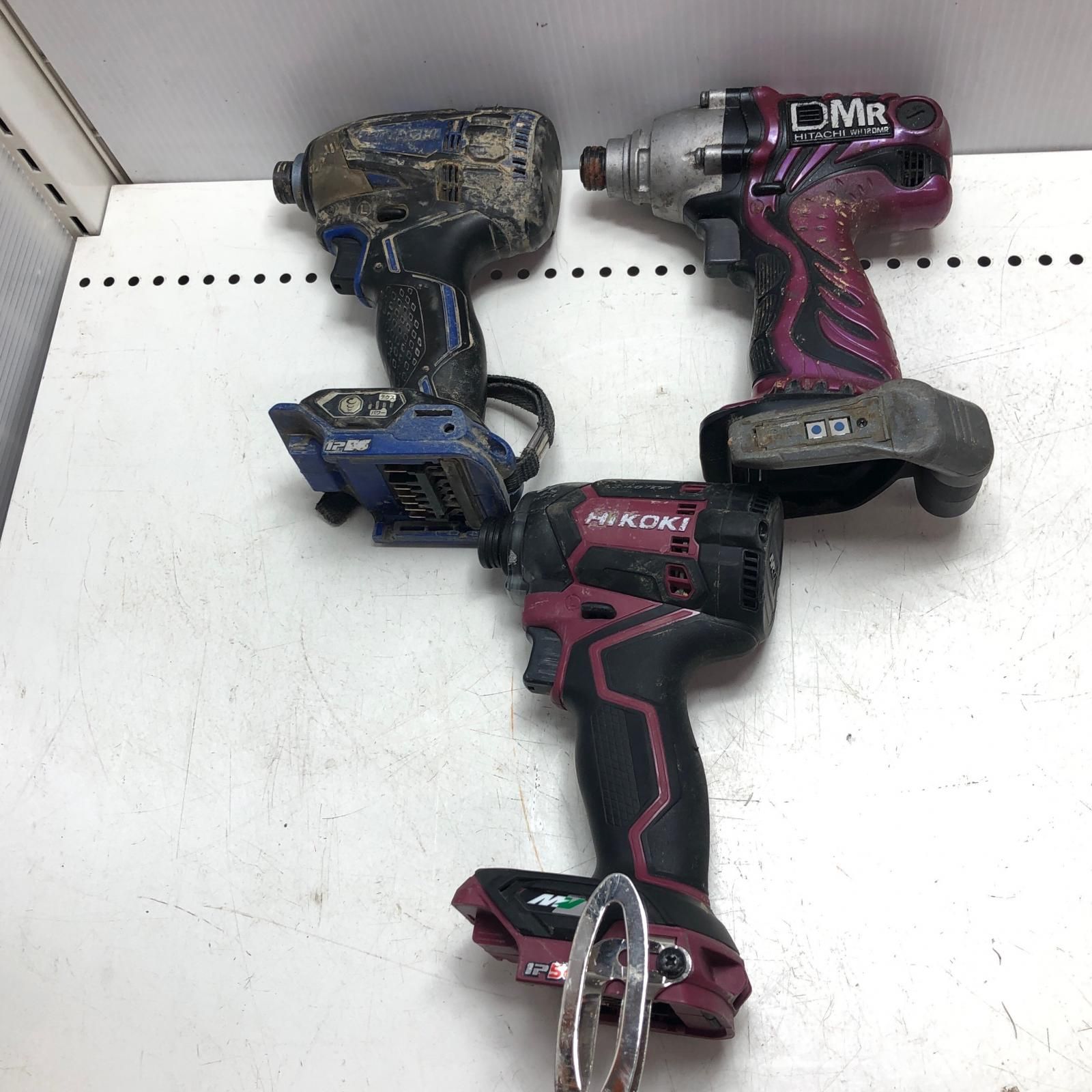 HiKOKI ハイコーキ 充電式インパクトドライバ ジャンク品(D) 本体のみ 3点セット