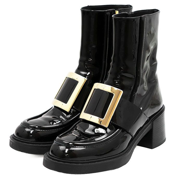 新品同様】Roger Vivier ロジェヴィヴィエ ブーツ エナメル サイズ 36h
