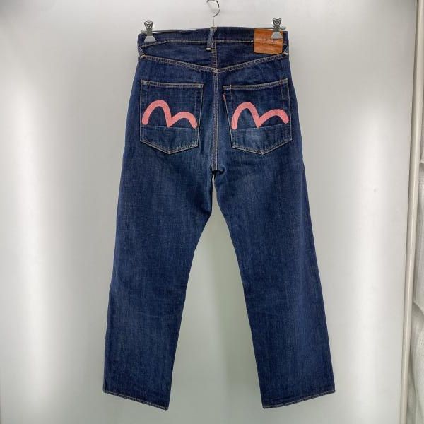 EVISU lot2001ピンクカモメデニム　　　 【早い者勝ち特別価格】 中古】EVISU Lot2001 ピンクカモメ デニムパンツ 33×35 エヴィス[24