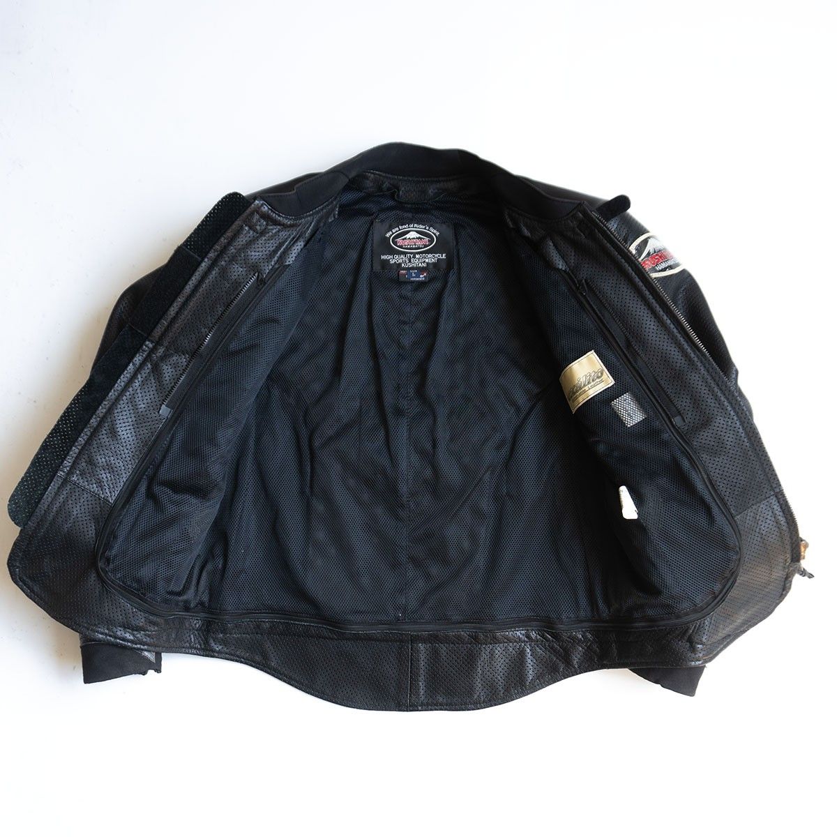 美品】KUSHITANI【レザー シングルライダース フュージョンジャケット