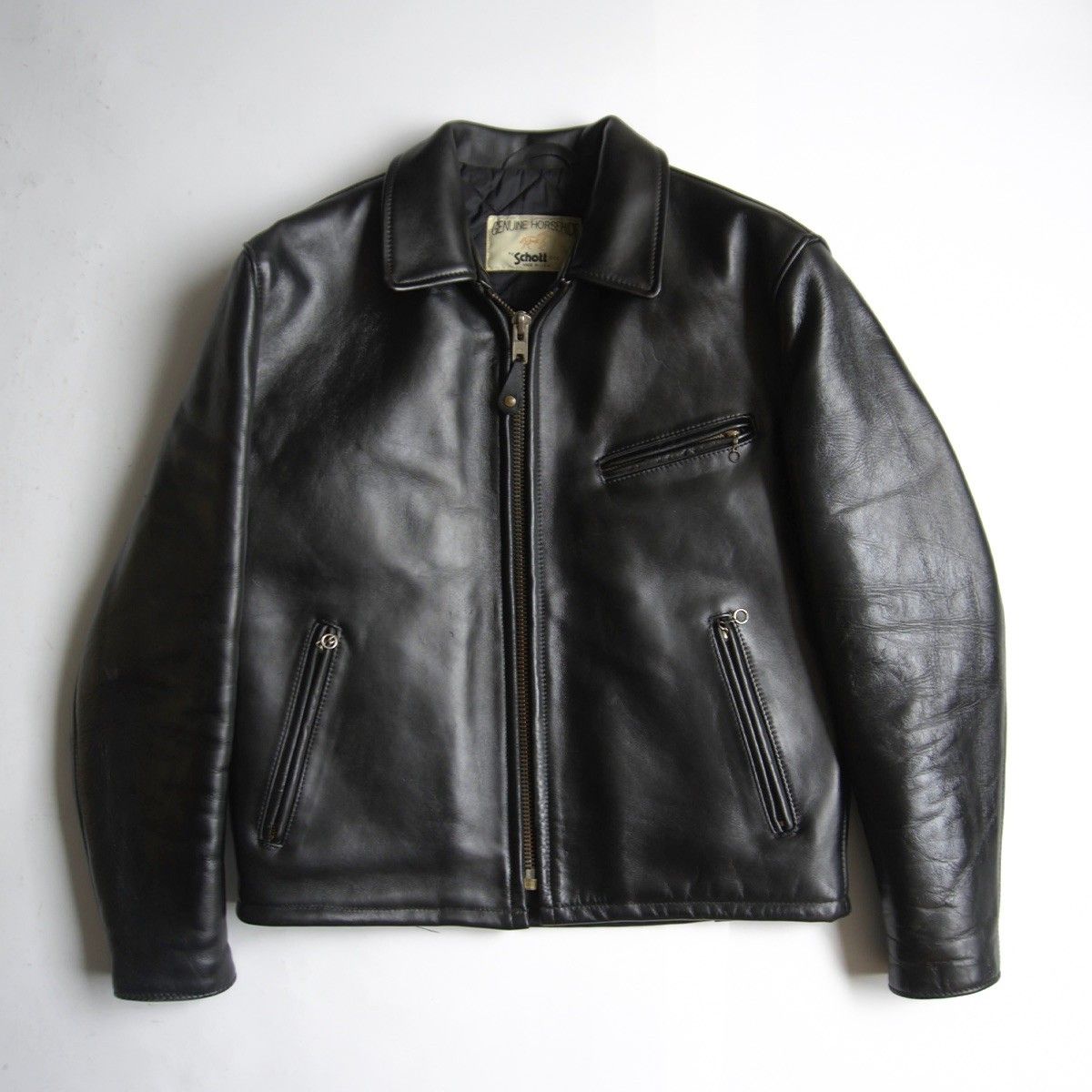 希少サイズ38 Schott 689H ホースハイド シングルライダース ショット シングルライダース ホースハイド Schott 641XXH HORSE HIDE