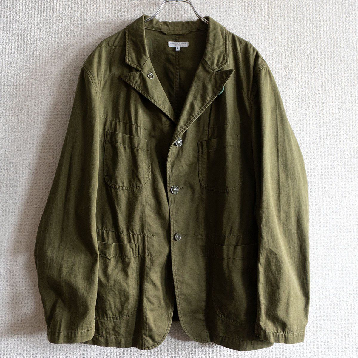 【美品】Engineered Garments【BEDFORD JACKET】L コットン ベッドフォード ジャケット エンジニアードガーメンツ s2604186
