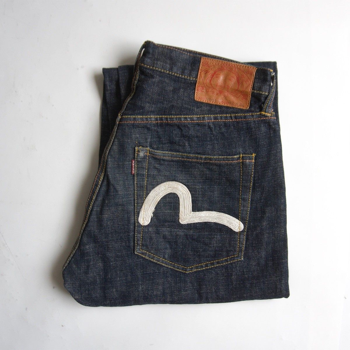 雰囲気抜群/濃紺】EVISU 【LOT.2001 デニムパンツ】32×35 エビス