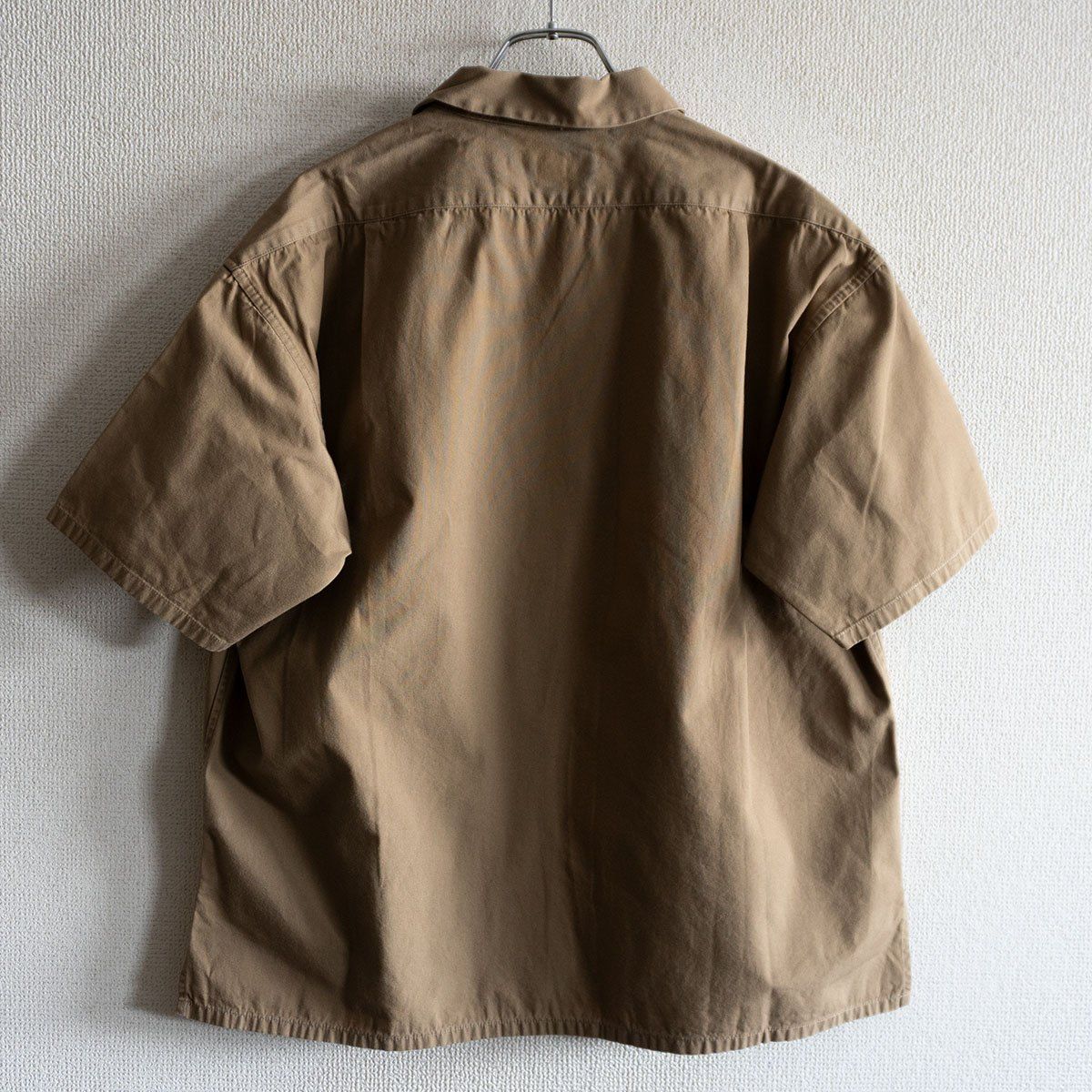 人気】NIGEL CABOURN 【OPEN COLLAR SHIRT COTTON TWILL】46 カーキ