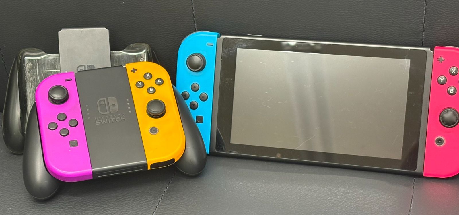 【錦】GW限定価格! Nintendo Switch 本体 HAC-001 動作確認済 Joy-Con×2 収納バッグ付【218IO】E2