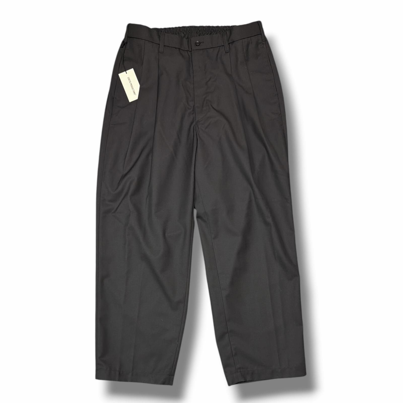 参考上代36300円 未使用 COOTIE 25AW T/W Saxony 2 Tuck Wide Easy 