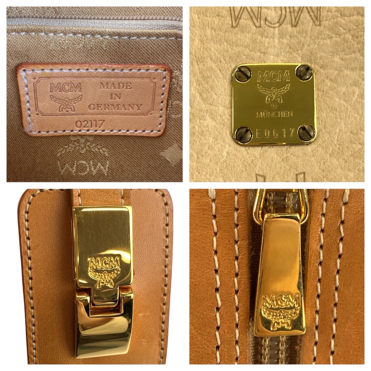 美品 MCM エム シー エム ヴィセトス ブラウン ゴールド金具 レザー ショルダーバッグ ポシェット レディース 600659 【中古】 MCM - 美品 MCM エム シー エム ヴィセトス ブラウン ゴールド金具