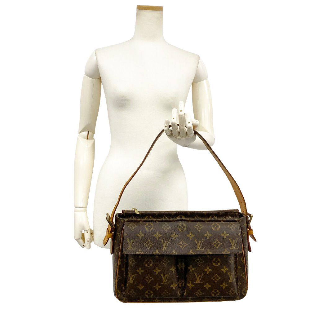 ルイヴィトン ヴィバシテGM モノグラム ショルダーバッグ モノグラムキャンバス M51163 ブラウン レディース LOUIS VUITTON  中古 ルイヴィトンヴィバシテ GM 14145 ブラウン レディース モノグラム