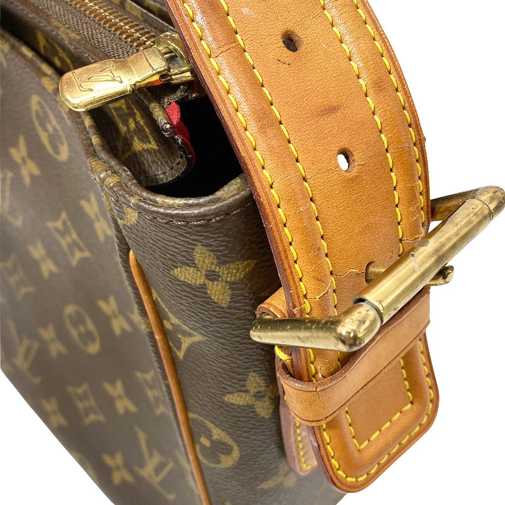 ルイヴィトン ヴィバシテGM モノグラム ショルダーバッグ モノグラムキャンバス M51163 ブラウン レディース LOUIS VUITTON  中古 ルイヴィトンヴィバシテ GM 14145 ブラウン レディース モノグラム