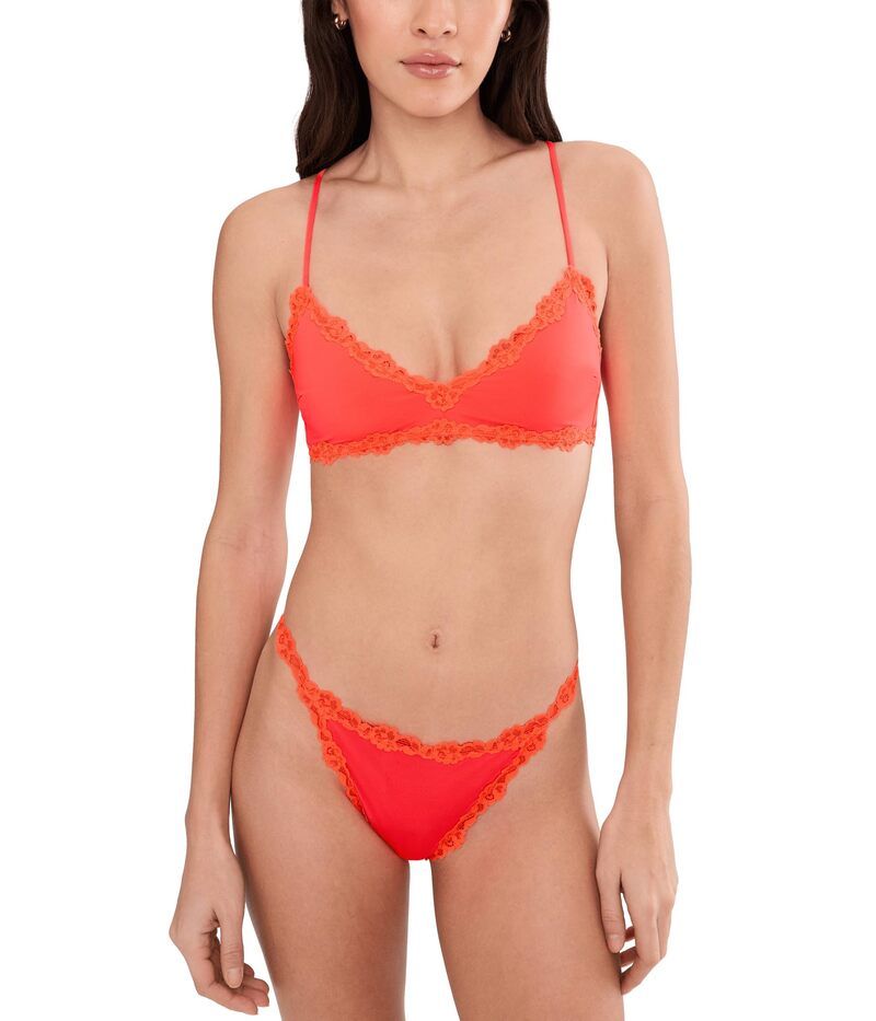 フリーピープル レディース アンダーウェア ブラジャー Free People Charlie V Bralette Sunset