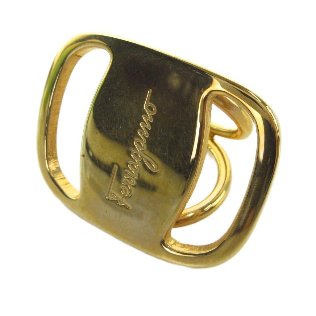 サルヴァトーレフェラガモ Salvatore Ferragamo スカーフリング ロゴ アクセサリー ゴールド色 ■GY11 /MQ 5,520円