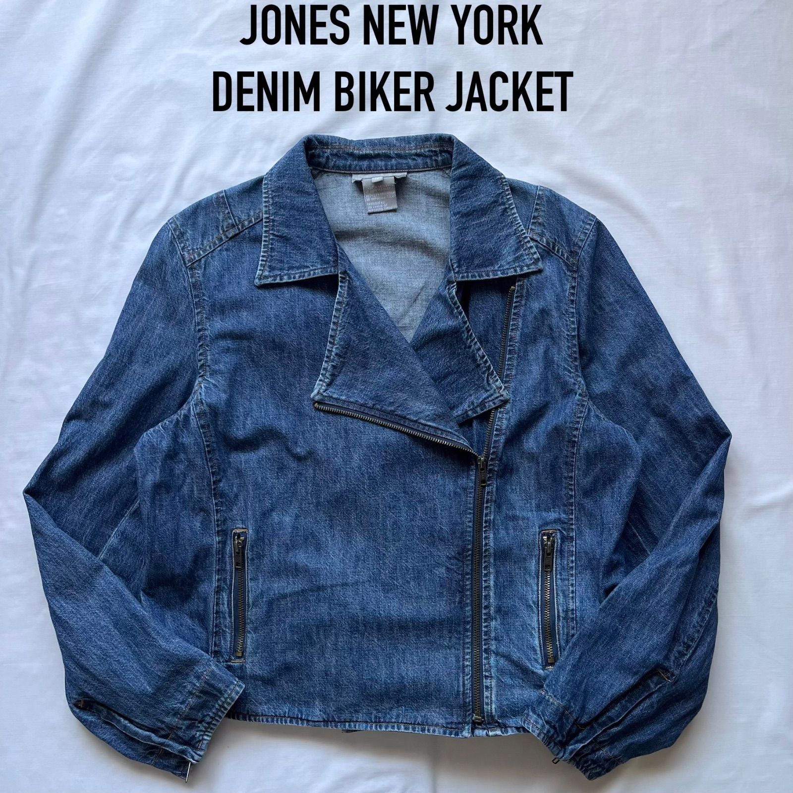 JONES NEW YORK ジョーンズニューヨーク　デニムライダース　90s 00s