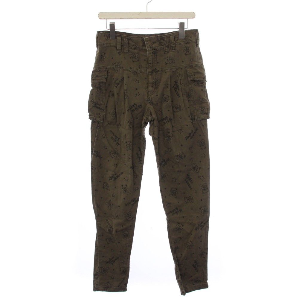 ヒステリックグラマー HYSTERIC GLAMOUR カーゴパンツ ジップフライ 総柄 M カーキ 0123AP02 /BM
