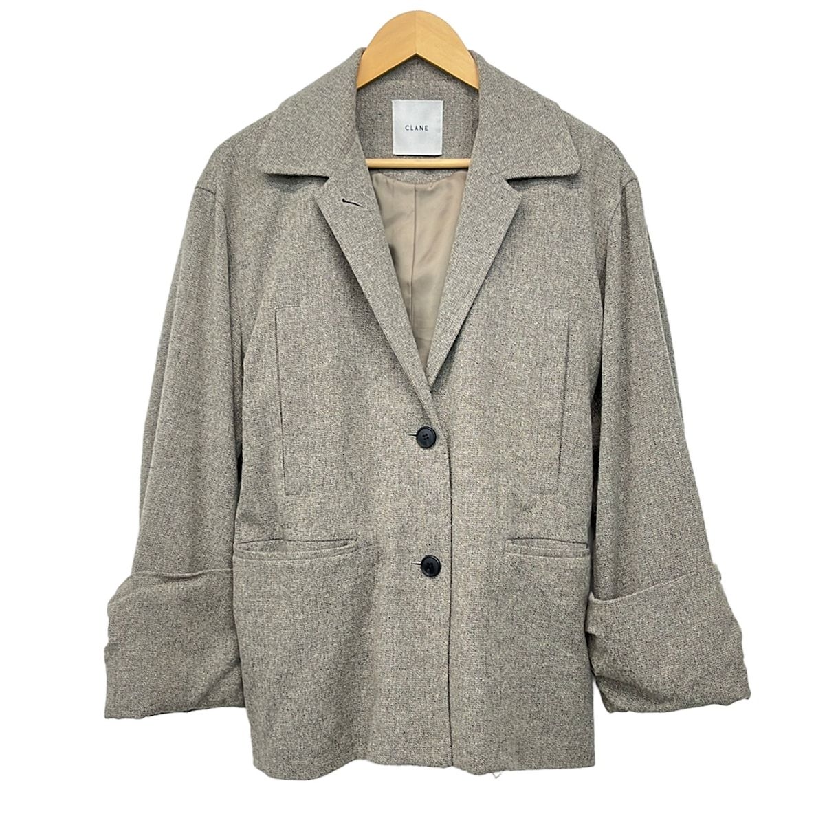CLANE(クラネ) コート サイズ2 M レディース美品 - グレー 長袖/秋/冬