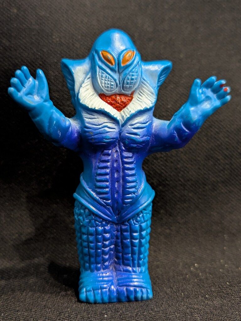 大里玩具 怪獣ジャンボ指人形 ウルトラマン メフィラス星人 青成型 110mm