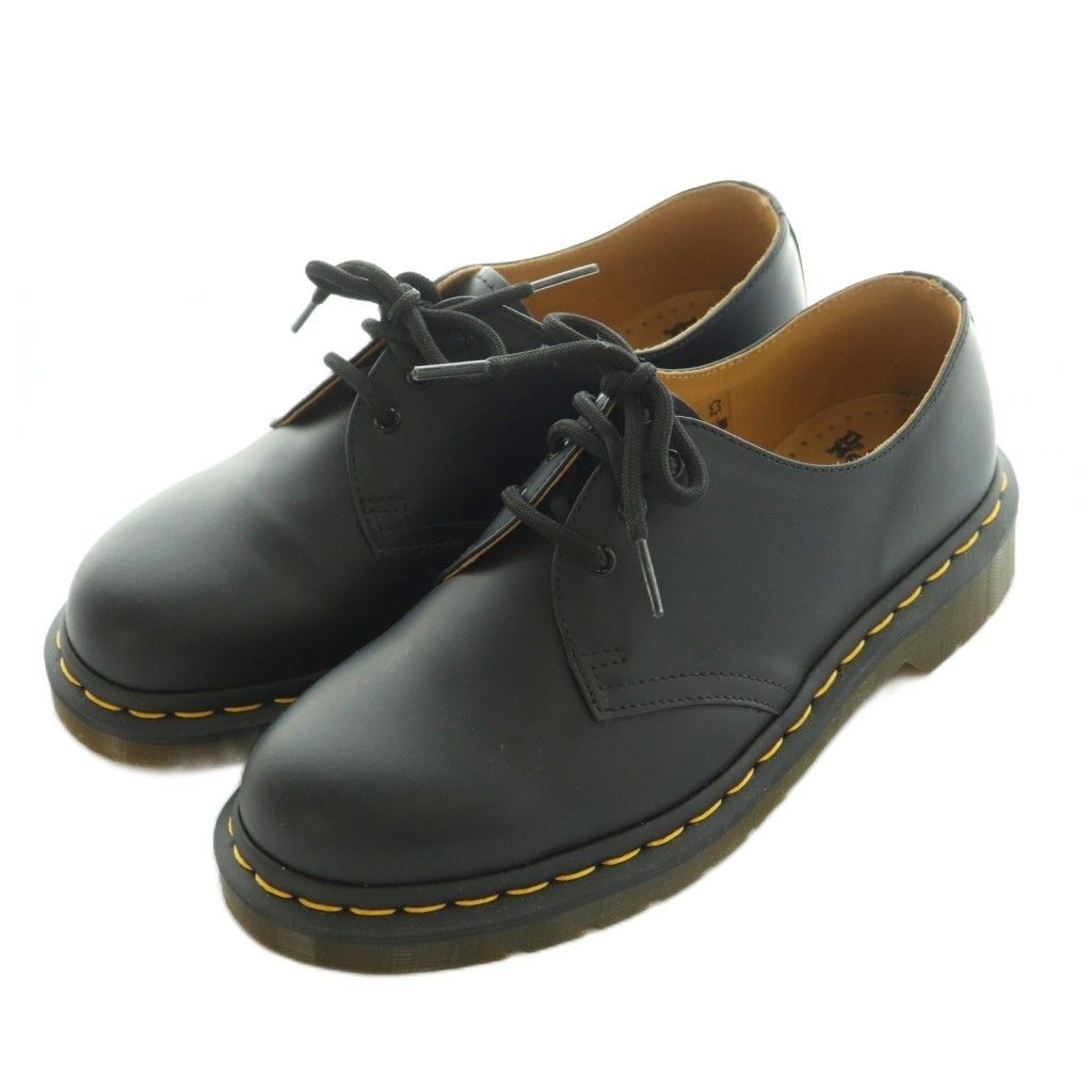 ドクターマーチン DR.MARTENS 3ホール レースアップシューズ ステッチデザイン UK6 25.0cm 黒 1461 /MI ■OS