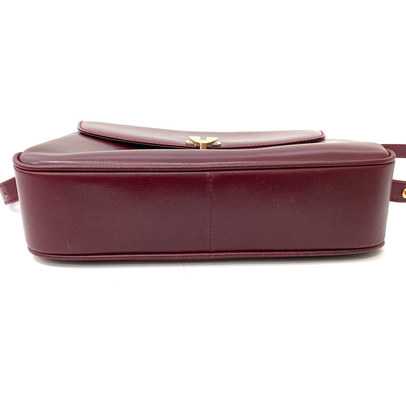 BALLY バリー ショルダーバッグ ボルドー レディース ブランド Bally（バリー） 美品/ BECKIE ロゴ金具 レザー ショルダーバッグ