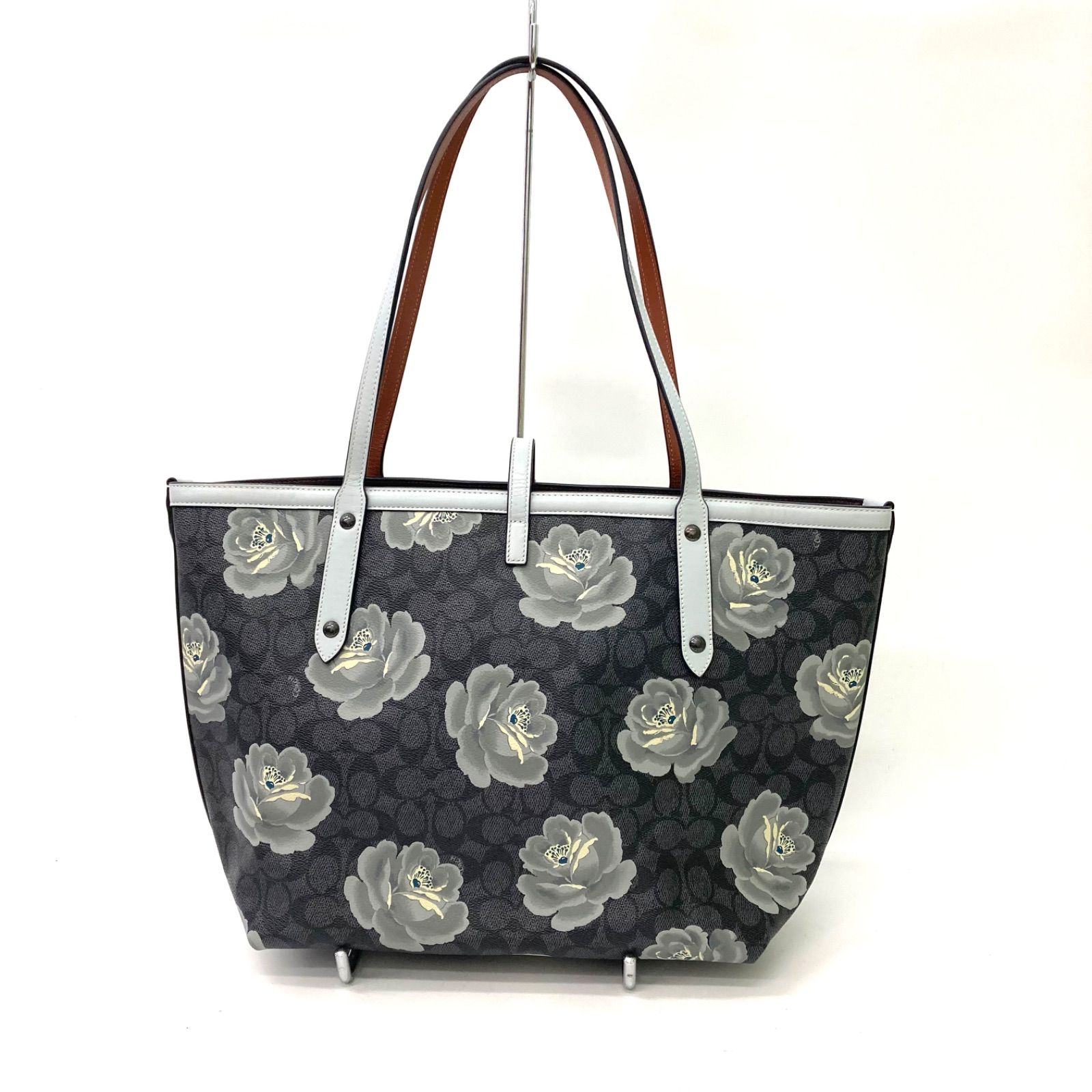 COACH】コーチ トートバッグ 花柄 ブルー系 レディース☆ - メルカリ