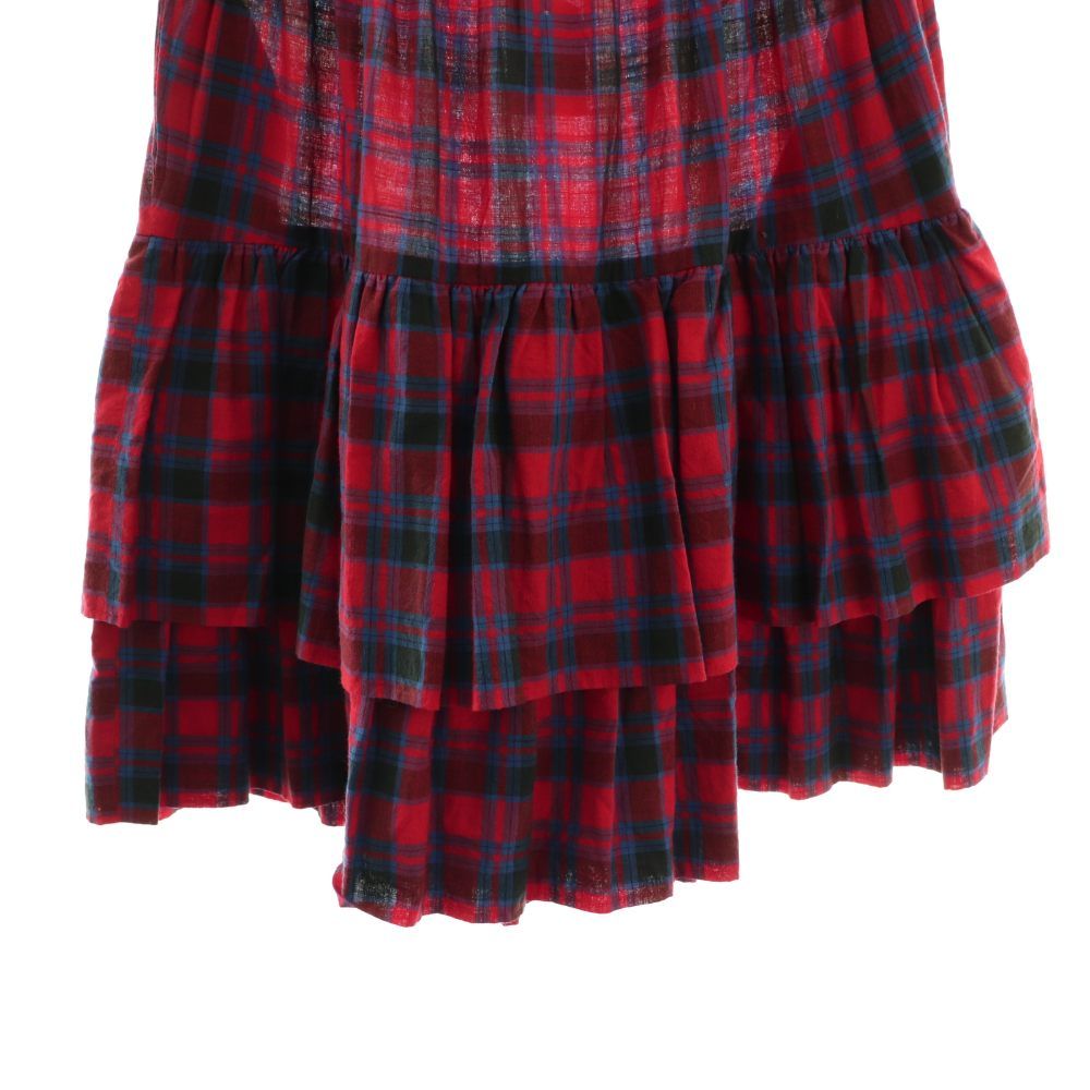 ホリデイ holiday KUMA LACE CHECK VOLUME MINI DRESS ワンピース