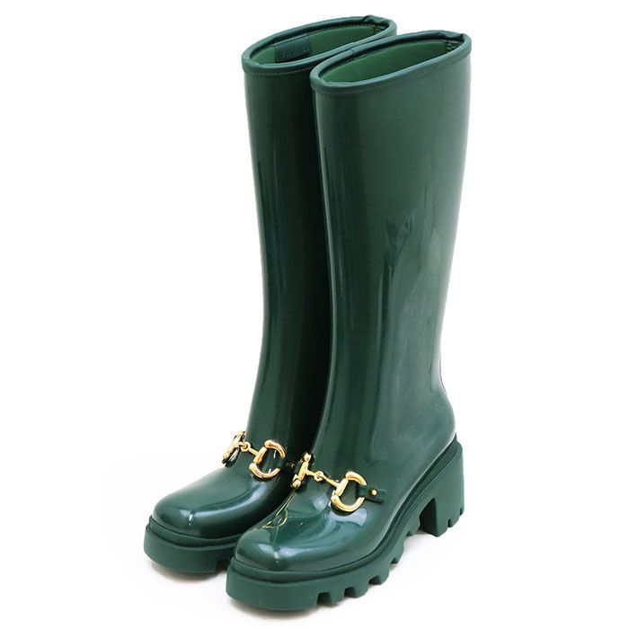 SALE【美品】GUCCI グッチ レインブーツ ロング サイズ 38 レディース