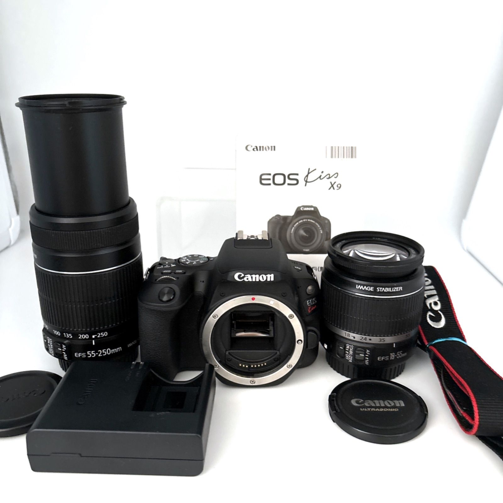 【美品】Canon EOS Kiss X9 ダブルズームセット ブラック