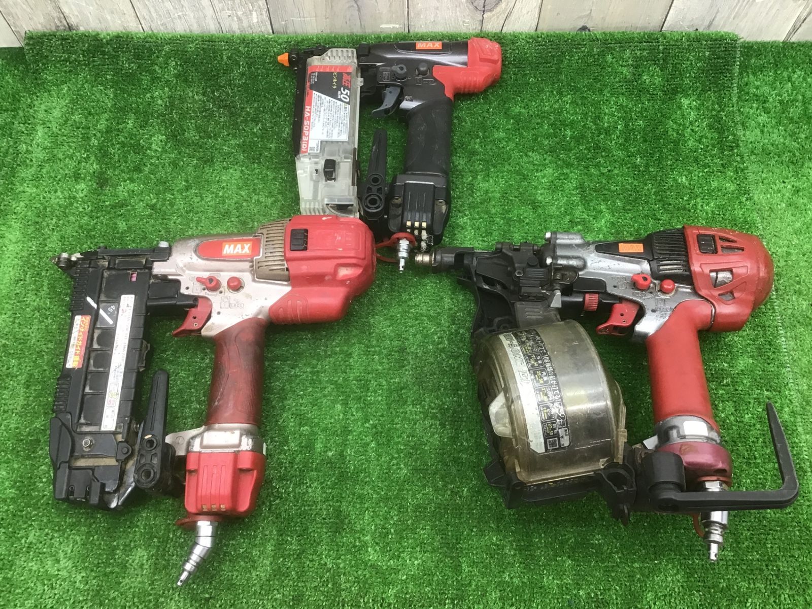 【ジャンク品】MAX高圧　ピンネイラ・フロアタッカ・釘打ち機　まとめ売り●アクトツール富山店●Y6 7,154円