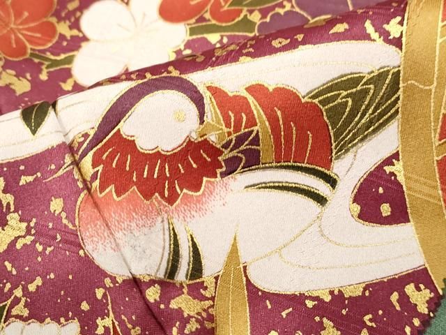 平和屋着物●豪華振袖　流水花文　仮絵羽　金彩　逸品　未使用　AABG7816cs 平和屋着物□豪華振袖 流水鴛鴦文 金彩 正絹 逸品 DABF4856qa - メルカリ