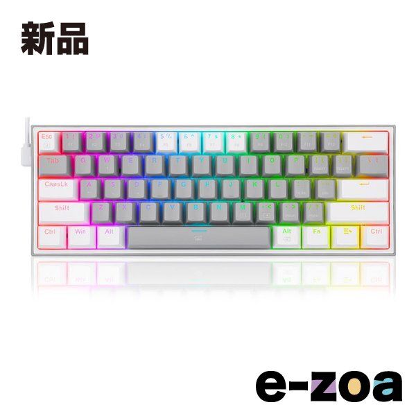 REDRAGON レッドラゴン ゲーミングキーボード FIZZ K617-RGBGWTI (2578911) 4,376円