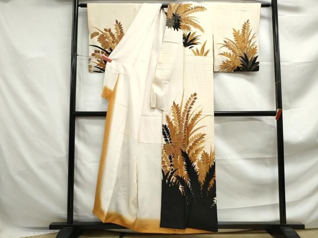 平和屋着物●訪問着　刺繍　横段草葉文　金彩　やまと金ラベル　正絹　逸品　DABA4674az 千總 着物 訪問着 女性着物 | 通販・人気ランキング - 価格.com