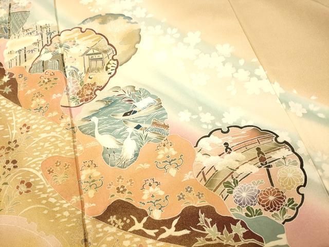 平和屋着物●訪問着　雪輪花文　暈し染め　正絹　逸品　AABH7014ck 平和屋着物□訪問着 枝花文 暈し染め 正絹 逸品 AABI4157sx - メルカリ