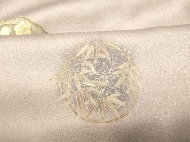 平和屋着物●お召　エ霞草花文　正絹　逸品　AABH5856ck 平和屋着物○お召 エ霞草花文 正絹 逸品 AABH5856ck - メルカリ