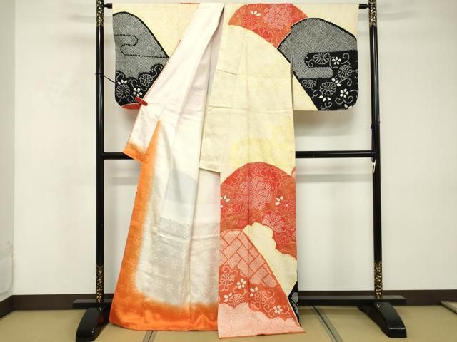 平和屋着物□訪問着 総絞り 重ね山花文 正絹 逸品 DABF4430cd - メルカリ